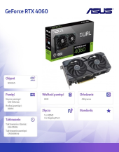 ASUS Karta graficzna GeForce RTX 4060 Dual 8GB GDDR6 128bit 3DP/HDMI - DUAL-RTX4060-8G - Zdjęcie 9
