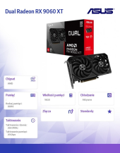 ASUS Karta graficzna Dual Radeon RX 9060 XT 16GB GDDR6  DUAL-RX9060XT-16G - DUAL-RX9060XT-16G - Zdjęcie 5