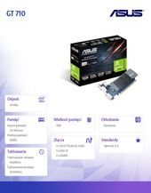 ASUS Karta graficzna GeForce GT 710 1GB GDDR5 32BIT DVI/HDMI/D-Sub - GT710-SL-1GD5 - Zdjęcie 5