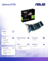 ASUS Karta graficzna GeForce GT710 2GB DDR3 64bit DVI/HDMI/HDCP - GT710-SL-2GD3-BRK-EVO - Zdjęcie 8