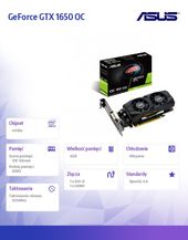 ASUS Karta graficzna GeForce GTX 1650 OC 4G Low Profile 128BIT GDDR5 HDMI/DVI  - GTX1650-O4G-LP-BRK - Zdjęcie 2
