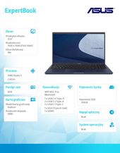 ASUS Notebook ExpertBook L1500CDA-BQ0474 R3 3250U 8/256/integr/15.6 FHD/noOS  36 miesięcy ON-SITE NBD - L1500CDA-BQ0474 - Zdjęcie 4