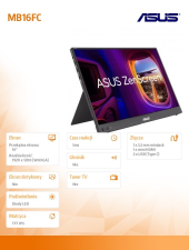 ASUS Monitor 16 cali MB16FC 16:10 IPS WUXGA USBC mHDMI  - MB16FC - Zdjęcie 7