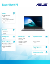 ASUS Notebook ExpertBook P1503CVA-S70859X i5 13420H 16/512  - P1503CVA-S70859X - Zdjęcie 5