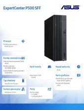 ASUS Komputer ExpertCenter P500 SFF P500SV-13420H030X i5-13420H 16GB/512GB/W11Pro - P500SV-13420H030X - Zdjęcie 4