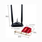 ASUS Dualband WLAN PCIE 802.11ac 400M PCE-AC56 - PCE-AC56 - Zdjęcie 2