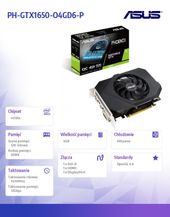 ASUS Karta graficzna GTX 1650 PH OC 4G D6-P 128BIT GDDR6 HDMI/DP/DVI  - PH-GTX1650-O4GD6-P - Zdjęcie 2