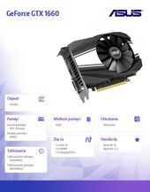 ASUS Karta graficzna GeForce PH GTX 1660 6GB 192BIT GDDR5 DP/HDMI/DVI-D - PH-GTX1660-6G - Zdjęcie 2