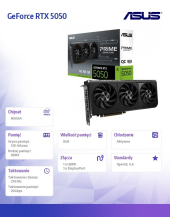 ASUS Karta graficzna GeForce RTX 5050 PRIME 8G OC GDDR6 128BIT DP/HDMI  - PRIME-RTX5050-O8G - Zdjęcie 7