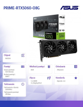 ASUS Karta graficzna GeForce RTX 5060 PRIME OC 8GB GDRR7 128BIT HDMI/3DP - PRIME-RTX5060-O8G - Zdjęcie 5