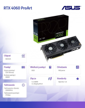 ASUS Karta graficzna RTX 4060 PROART OC 8GB GDDR6 128bit 3DP/HDMI - PROART-RTX4060-O8G - Zdjęcie 7