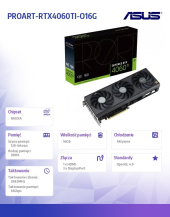 ASUS Karta graficzna RTX 4060 Ti PROART OC 16G GDDR6 128bit 3DP - PROART-RTX4060TI-O16G - Zdjęcie 7