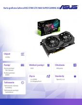 ASUS Karta graficzna Geforce ROG STRIX GTX 1660 SUPER GAMING 6GB GDDR6 2HDMI/2DP - ROG-STRIX-GTX1660S-O6G-GAMING - Zdjęcie 2