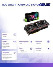 ASUS Karta graficzna RTX 2060 ROG STRIX O6G EVO GAMING GDDR6 192bit 2HDMI/2DP  - ROG-STRIX-RTX2060-O6G-EVO-GAMING - Zdjęcie 2