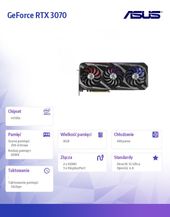 ASUS Karta graficzna GeForce RTX 3070 ROG STRIX 8GB GDDR6 256bit 3DP/2HDMI - ROG-STRIX-RTX3070-8G-GAMING - Zdjęcie 2