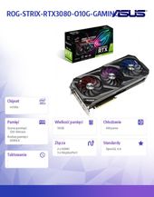 ASUS Karta graficzna GeForce RTX 3080 ROG Strix OC 10GB GDDR6X 320bit 3DP/2 HDMI - ROG-STRIX-RTX3080-O10G-GAMING - Zdjęcie 2