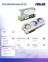 ASUS Karta graficzna RTX 3080 ROG Strix OC V2 WHITE 10GB GDDR6X 320bit 3DP/2HDMI  - ROG-STRIX-RTX3080-O10G-WHITE-V2 - Zdjęcie 11