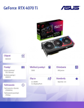ASUS Karta graficzna GeForce RTX 4070 Ti ROG STRIX 12G GDDRX6 192bit 3DP - ROG-STRIX-RTX4070TI-O12G-GAMING - Zdjęcie 6