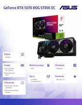 ASUS Karta graficzna GeForce RTX 5070 ROG STRIX OC 12GB GDDR7 192bit - ROG-STRIX-RTX5070-O12G-GAMING - Zdjęcie 6