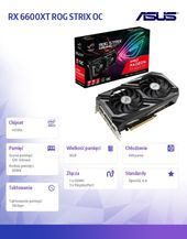 ASUS Karta graficzna RX 6600XT ROG STRIX OC 8GB GDDR6 128bit 3DP/HDMI  - ROG-STRIX-RX6600XT-O8G-GAMING - Zdjęcie 8