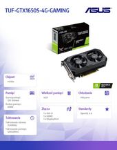 ASUS Karta graficzna TUF-GTX1650S-4G-GAMING - TUF-GTX1650S-4G-GAMING - Zdjęcie 2