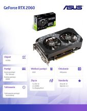 ASUS Karta graficzna GeForce RTX 2060 TUF O6G GAMING 6GB GDDR6 192BIT DVI-D/2HDMI/DP - TUF-RTX2060-O6G-GAMING - Zdjęcie 2