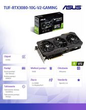 ASUS Karta graficzna RTX 3080 TUF Gaming 10GB V2 GDDR6X 320bit LHR 3DP/2HDMI  - TUF-RTX3080-10G-V2-GAMING - Zdjęcie 6