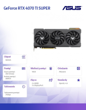 ASUS Karta graficzna GeForce RTX 4070 TI SUPER 16G TUF GAMING GDDRX6 256bit - TUF-RTX4070TIS-16G-GAMING - Zdjęcie 3