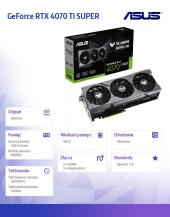 ASUS Karta graficzna GeForce RTX 4070 TI SUPER 16G TUF GAMING OC GDDRX6 256bit - TUF-RTX4070TIS-O16G-GAMING - Zdjęcie 10
