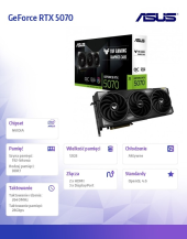 ASUS Karta graficzna GeForce RTX 5070 OC TUF-RTX5070-O12G-GAMING - TUF-RTX5070-O12G-GAMING - Zdjęcie 3