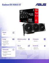 ASUS Karta graficzna Radeon RX 9060 XT TUF Gaming 16GB GDDR6 OC - TUF-RX9060XT-O16G-GAMING - Zdjęcie 5