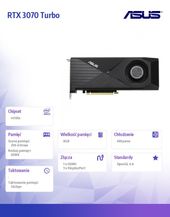ASUS Karta graficzna RTX 3070 Turbo 8GB GDDR6 256bit 3DP/HDMI  - TURBO-RTX3070-8G - Zdjęcie 6