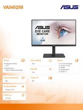 ASUS Monitor 23.8 cala VA24EQSB IPS HDMI DP VGA USB PIVOT - VA24EQSB - Zdjęcie 2
