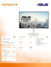 ASUS Monitor 27 cali VA279QGS-W IPS FHD HDMI VGA DP 120Hz - VA279QGS-W - Zdjęcie 4