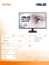 ASUS Monitor 27 cali VA27AQ QHD IPS 75Hz HDMI DP VGA  - VA27AQ - Zdjęcie 9