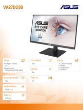 ASUS Monitor 27 cali VA27DQSB IPS DP HDMI VGA USBx2 PIVOT Głośnik - VA27DQSB - Zdjęcie 2