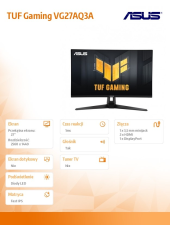 ASUS Monitor 27 cali VG27AQ3A - VG27AQ3A - Zdjęcie 2