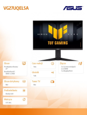 ASUS Monitor 27 cali VG27UQEL5A TUF IPS 4K HDMI USB DP - VG27UQEL5A - Zdjęcie 7