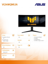 ASUS Monitor 34 cale VG34WQML5A WQHD 2DP 2HDMI USB3.2 - VG34WQML5A - Zdjęcie 7