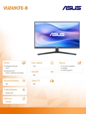 ASUS Monitor 24 cale VU249CFE-B IPS 100Hz USB-C  - VU249CFE-B - Zdjęcie 7