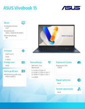 ASUS Notebook X1504VA-BQ2947 Core5 120U  16GB/512GB - X1504VA-BQ2947 - Zdjęcie 8