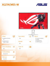 ASUS Monitor 27 cali XG27ACMES-W ROG IPS QHD HDMI USB DP - XG27ACMES-W - Zdjęcie 8