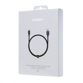 AUKEY CB-AC1 nylonowy kabel Quick Charge USB C-USB 3.1 | FCP | AFC | 1.2m | 5 Gbps | 3A | 60W PD | 20V - CB-AC1 Black - Zdjęcie 5