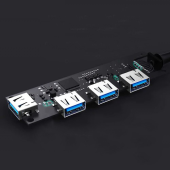 AUKEY Hub USB-C CB-C62 aluminiowy | Ultra Slim | 4w1 | 4xUSB 3.1 - CB-C62 - Zdjęcie 5