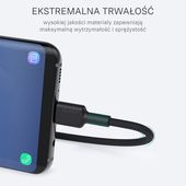AUKEY CB-CA2 OEM Kabel nylonowy Quick Charge USB C-USB A | FCP | AFC | 2m | 5 Gbps | 3A | 60W PD | 20V - CB-CA2 OEM - Zdjęcie 4