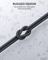 AUKEY CB-CC2 OEM nylonowy kabel Quick Charge USB C - USB C | 2m | 5Gbps | 60W PD | 20V - CB-CC2 OEM - Zdjęcie 6