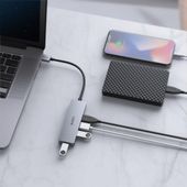 AUKEY CB-H36 aluminiowy HUB USB-A | Ultra Slim | 4w1 | 4xUSB 3.0 | 5Gbps - CB-H36 - Zdjęcie 4