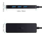 AUKEY Hub USB-A CB-H39 | Ultra Slim | 4w1 | 4xUSB 3.0 | 5Gbps  - CB-H39 - Zdjęcie 7