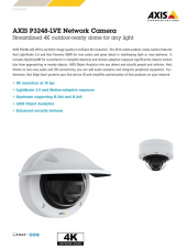 AXIS P3248-LVE IK10,4K,8MP - 01598-001 - Zdjęcie 2