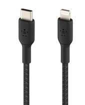 BELKIN Kabel Braided USB-C Lightning 1m czarny - CAA004bt1MBK - Zdjęcie 2